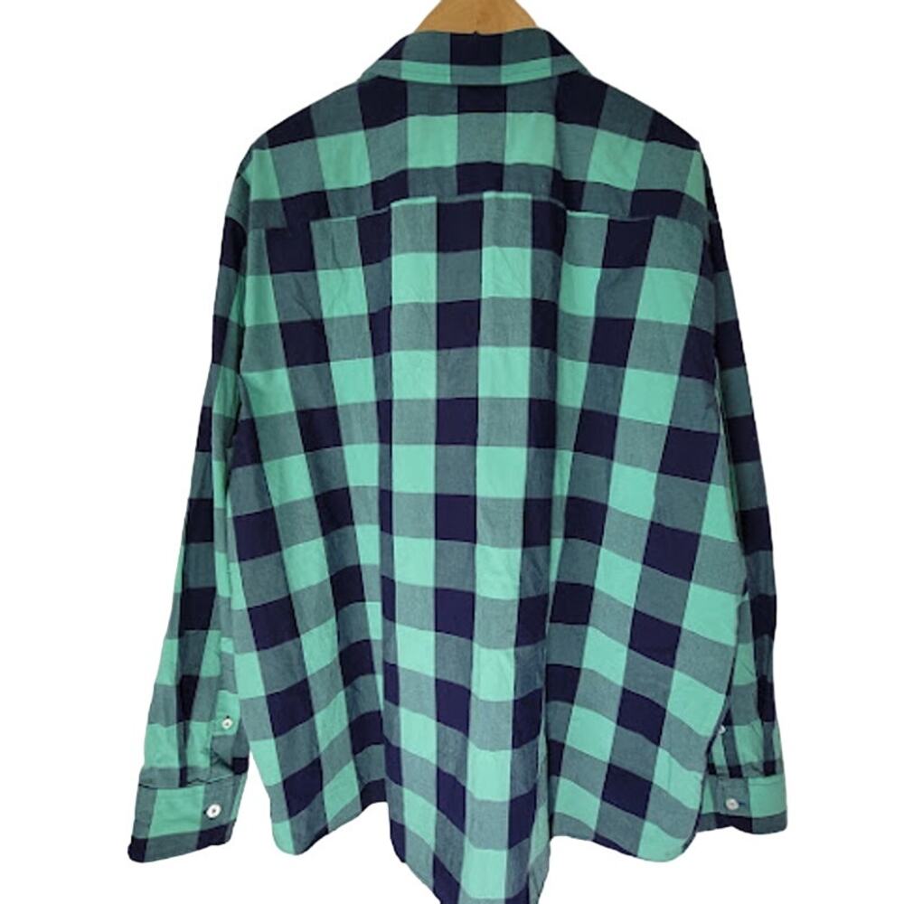 UNTUCKit- Green/blue plaid button up- size XXXLC - Picture 4 of 7